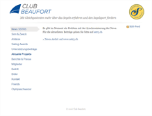 Tablet Screenshot of club-beaufort.ch